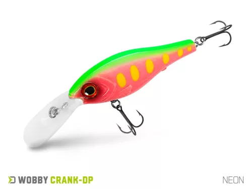 Delphin WOBBY CRANK-DP /Float. NEON 7 cm 12 g crankbait wobbler