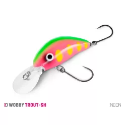   Delphin WOBBY TROUT-SH /Float. NEON 4 cm 4 g rovarutánzatú wobbler