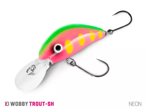 Delphin WOBBY TROUT-SH /Float. NEON 4 cm 4 g rovarutánzatú wobbler