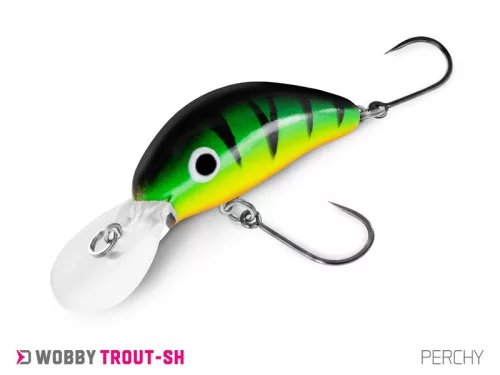 Delphin WOBBY TROUT-SH /Float. PERCHY 4 cm 4 g rovarutánzatú wobbler
