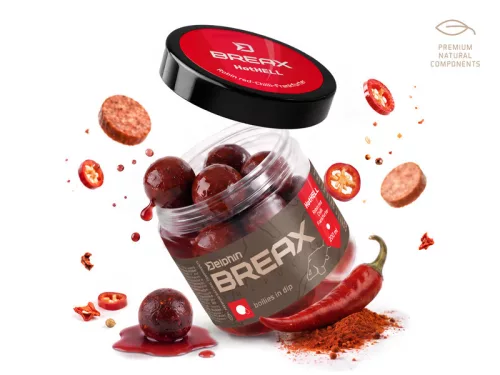 Delphin Dipelt Breax Hothell Robin Red-chili-frankfurti Kolbász 16 mm 200 ml horogbojli