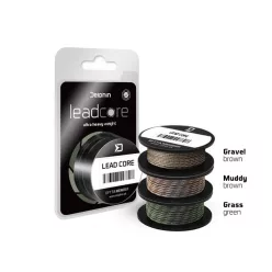   Delphin LEADCORE muddy 5 m 45 lb barna ólombetétes előtétzsinór