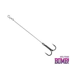   Delphin Bomb! Twisto Rigs Wolfram #4/10 cm ragadozóhalas szerelék 3 db/csomag
