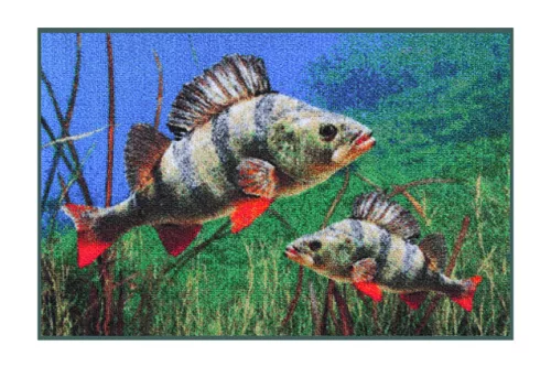 Delphin 3D sügérmotívumos lábtörlő, 60 × 40 cm