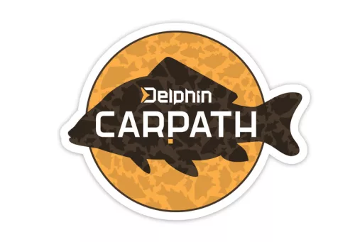 Delphin CARPATH terepmintás matrica, 95 × 75 mm