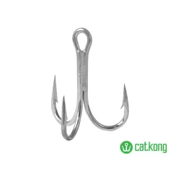   Delphin Catkong SuPower Treble 6/0-s szakállas harcsázó hármas horog 3 db/csomag