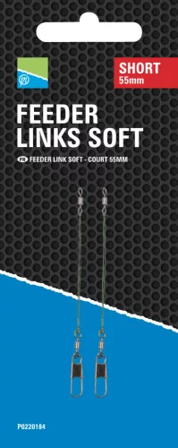 Preston feeder Links Soft Short 55 mm feeder link