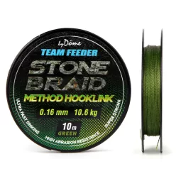   By Döme Team Feeder Stone Braid 0,08 mm 10 m zöld fonott előkezsinór