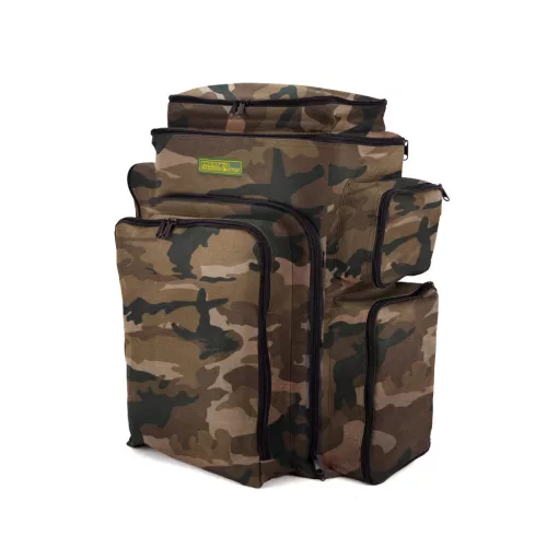 Carp Academy terepszínű XL párnázott hátizsák 60 × 55 × 34 cm