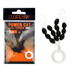   Nevis Harcsázáshoz XXL fekete 9 × 6 mm harcsázó stopper 12 db/csomag