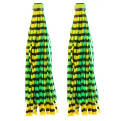   Reiva Silicon Skirt Sárga-Zöld-Fekete 9 cm 2 db/csomag harcsázó vertikális csali