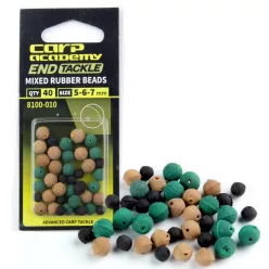   Carp Academy ütköző gyöngy vegyes 3380 5–8 mm fekete, barna, zöld ütköző gyöngy 40 db/csomag