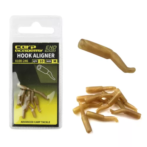 Carp Academy Horogbefordító cső M-es 15 mm barna horogbefordító 10 db/csomag