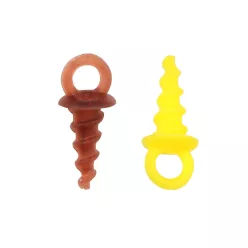   Carp Academy Csalirögzítő Csavar 8 mm barna és sárga csalicsavar 10 db/csomag