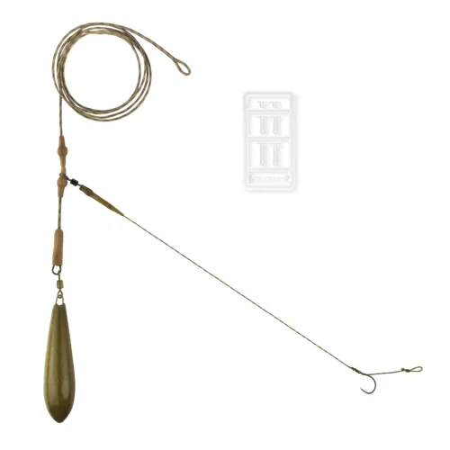 Carp Academy Komplett helicopter végszerelék 6-os 110 g fekete pontyozó szerelék 1 db/csomag
