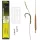 Carp Academy Basic Super 2-es 25 cm fekete szakállas előkötött horog 2 db/csomag