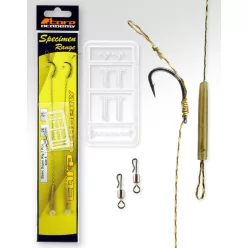   Carp Academy Basic Super 6-os 25 cm fekete szakállas előkötött horog 2 db/csomag