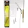 Carp Academy Basic Super Teflon 4-es 25 cm fekete szakállas előkötött horog 2 db/csomag