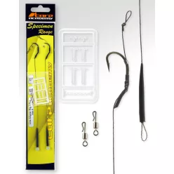   Carp Academy Line Aliger 6-os 25 cm fekete szakállas előkötött horog 2 db/csomag