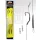 Carp Academy Line Aliger 6-os 25 cm fekete szakállas előkötött horog 2 db/csomag