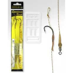   Carp Academy Line Aliger 8-as 25 cm fekete szakállas előkötött horog 2 db/csomag