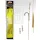 Carp Academy Basic Special Teflon 2-es 25 cm fekete szakállas előkötött horog 2 db/csomag