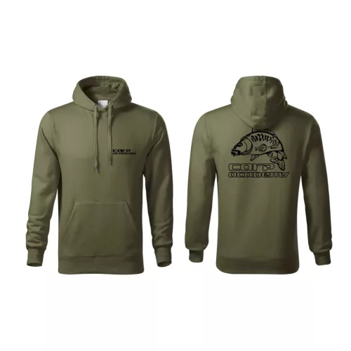 Carp Academy Carp kapucnis zöld 2XL pulóver