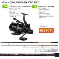 By Döme Power Fighter távdobó feeder szett 420 cm