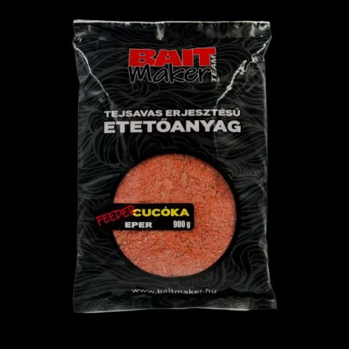 Bait Maker BaitMaker Tejsavas Erjesztésű Feeder Cucóka Eper etetőanyag 900 g