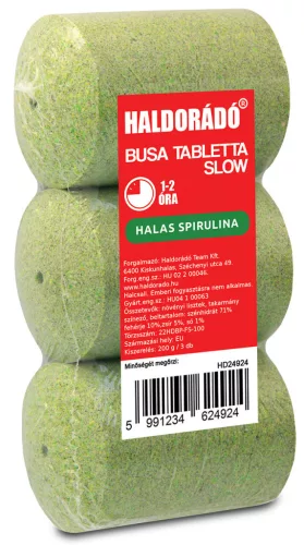 Haldorádó Busa Tabletta Slow Halas Spirulina busa tabletta 3 db