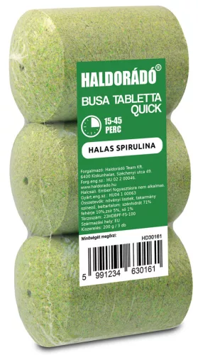 Haldorádó Busa Tabletta Quick Halas Spirulina busa tabletta 3 db