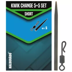   Haldorádó Kwik Change + Set Short extra gyors horogelőke + gumikúp rövid 5-ös gubancgátló cső
