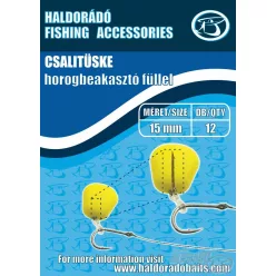   Haldorádó horogbeakasztó füllel 15 mm szilikonos csalitüske