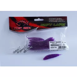 Top Mix Shiner Worm lila piros 6 cm lágy műcsali